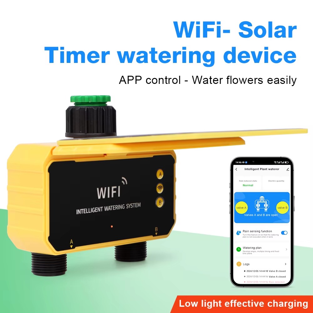 Smart Garden Products - 1/2 Outlet WIFI Solar Irrigation Timing