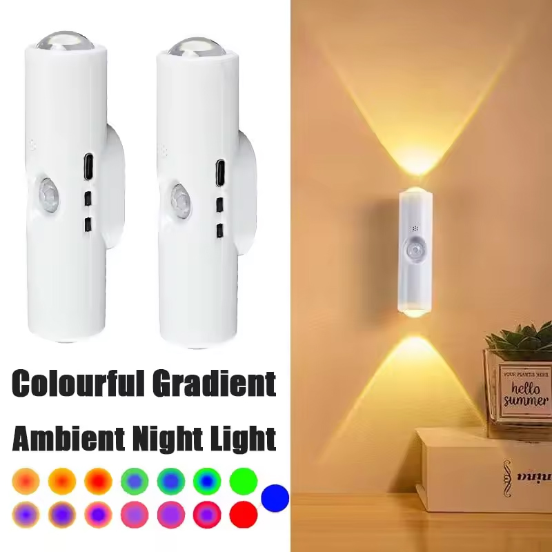Smart Garden Led Lights - Lampu Malam Gradien RGB Pintar Sensor