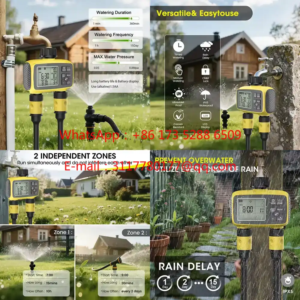Smart Garden - WAP01 Pengatur Waktu Irigasi Taman Layar