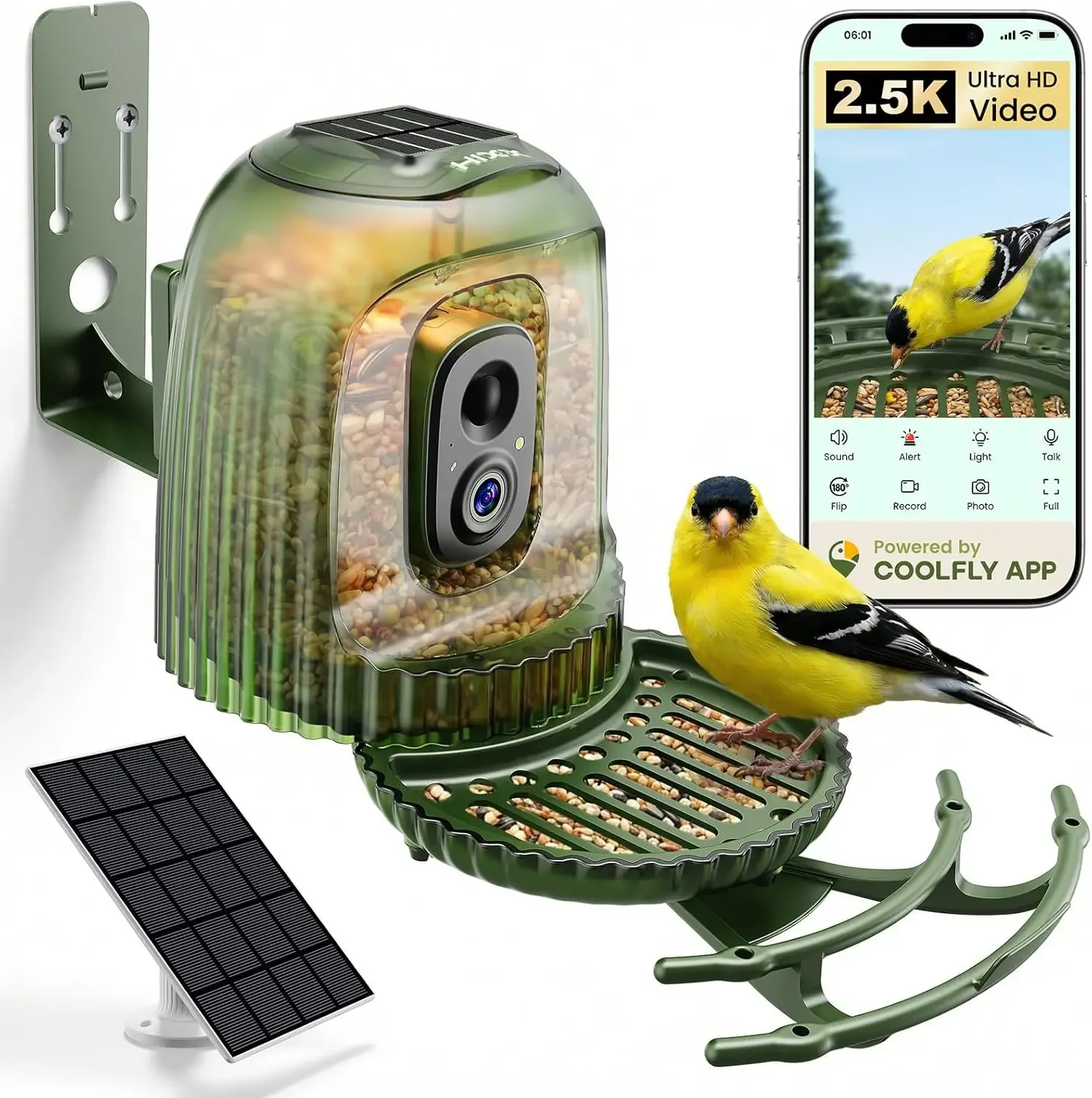 Smart Bird Feeder Camera - Pengumpan Burung Pintar dengan Kamera 4MP,