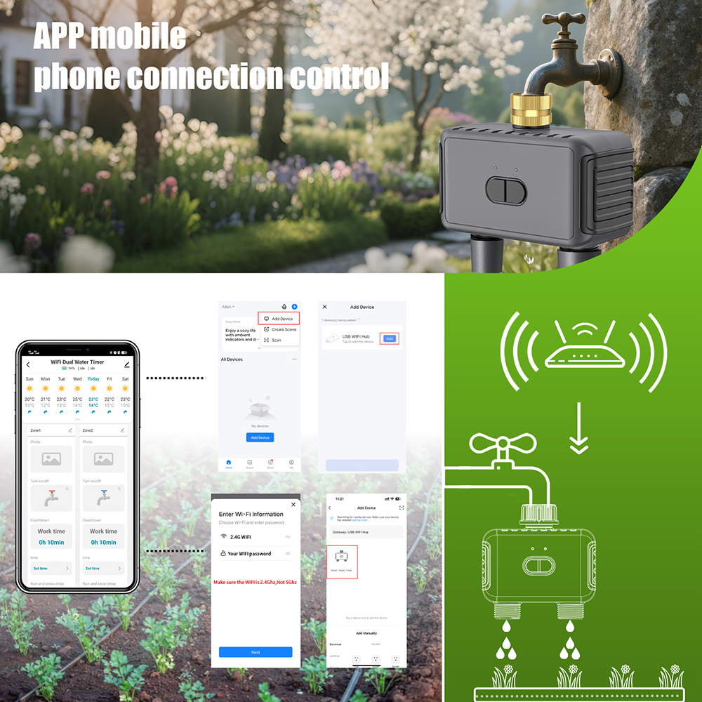 Tuya WiFi Pengatur Waktu Air P - Smart Garden At Home ulasan dan harga