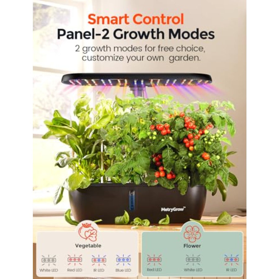 Kit Sistem Hidroponik MG-15, K - Smart Garden Led Lights ulasan dan harga