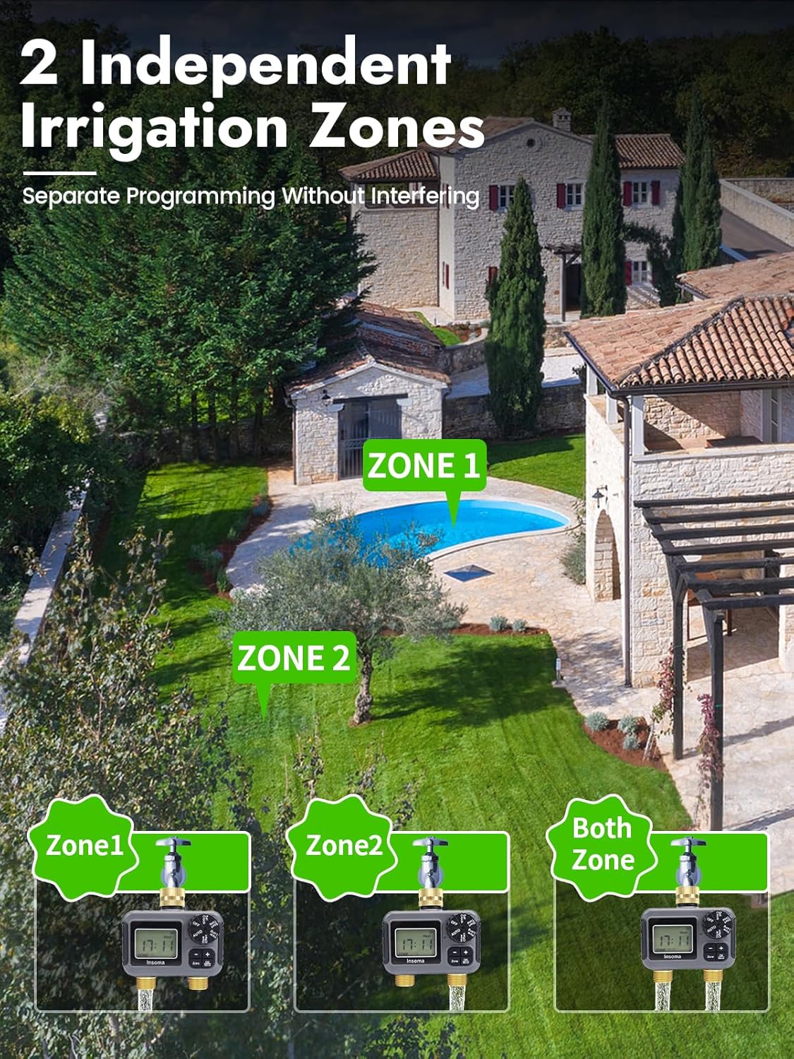 Sistem Irigasi Cerdas Dual Out - Smart Garden At Home ulasan dan harga