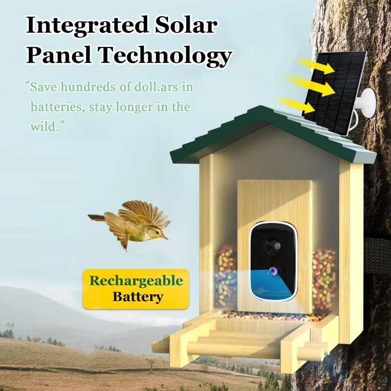 Kamera Pengumpan Burung AI 4K  - Smart Bird Feeder Camera ulasan dan harga