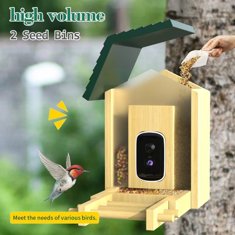 Kamera Pengumpan Burung AI 4K  - Smart Bird Feeder Camera ulasan dan harga