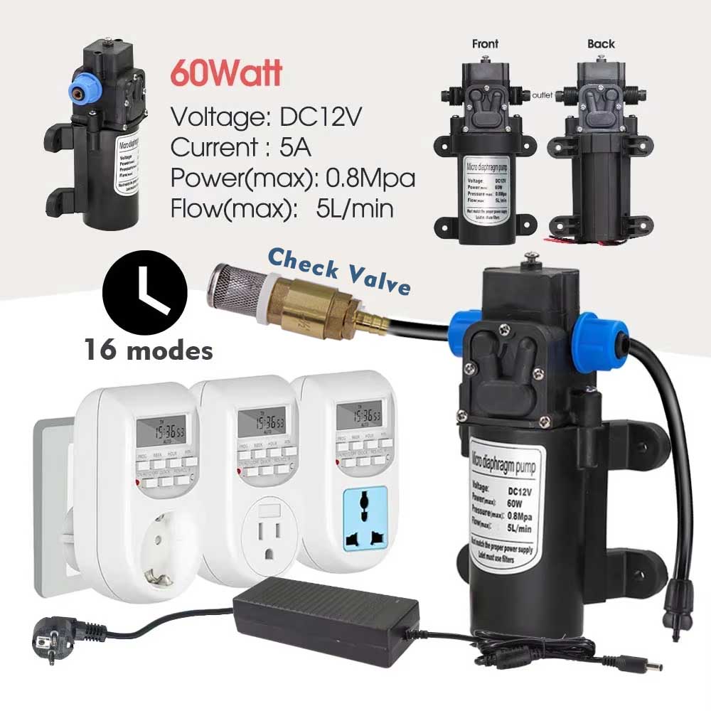Pompa semprot otomatis 60w, si - Smart Garden At Home ulasan dan harga