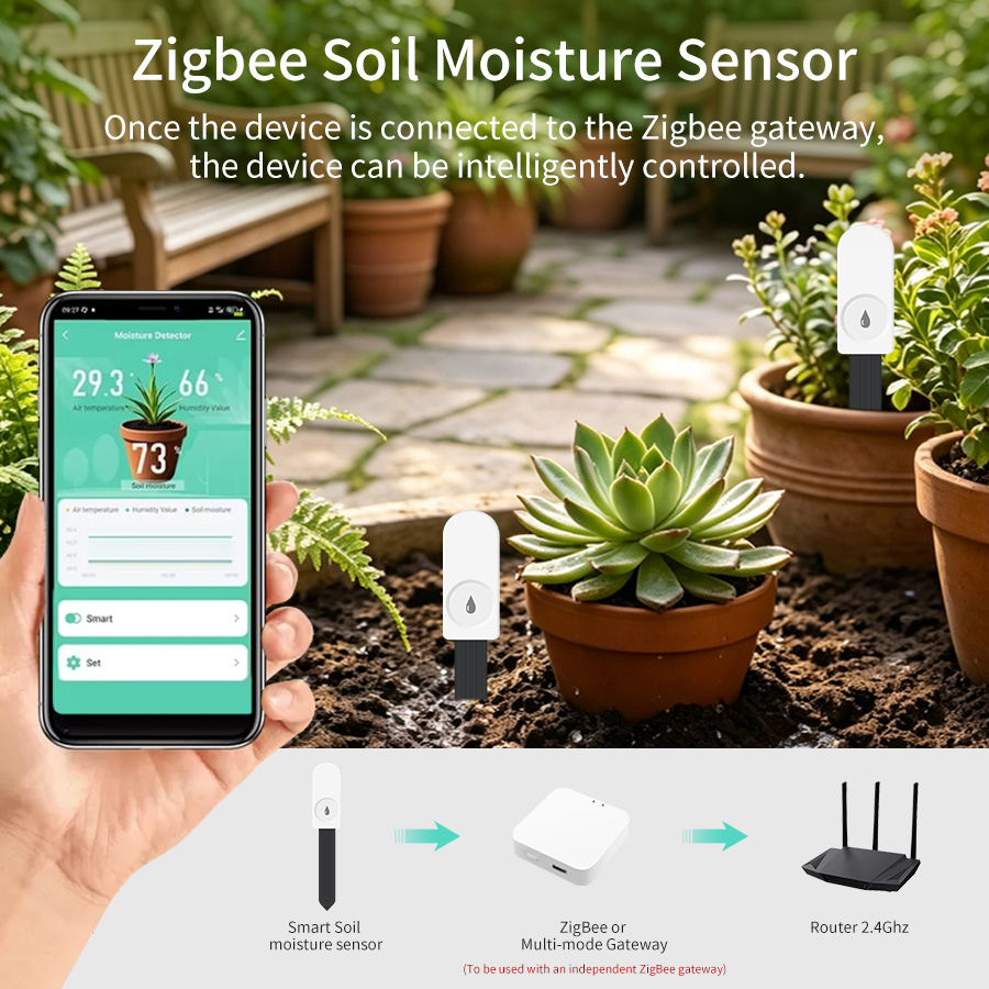 Sensor Kelembaban Tanah Tuya Z - Smart Garden Products ulasan dan harga