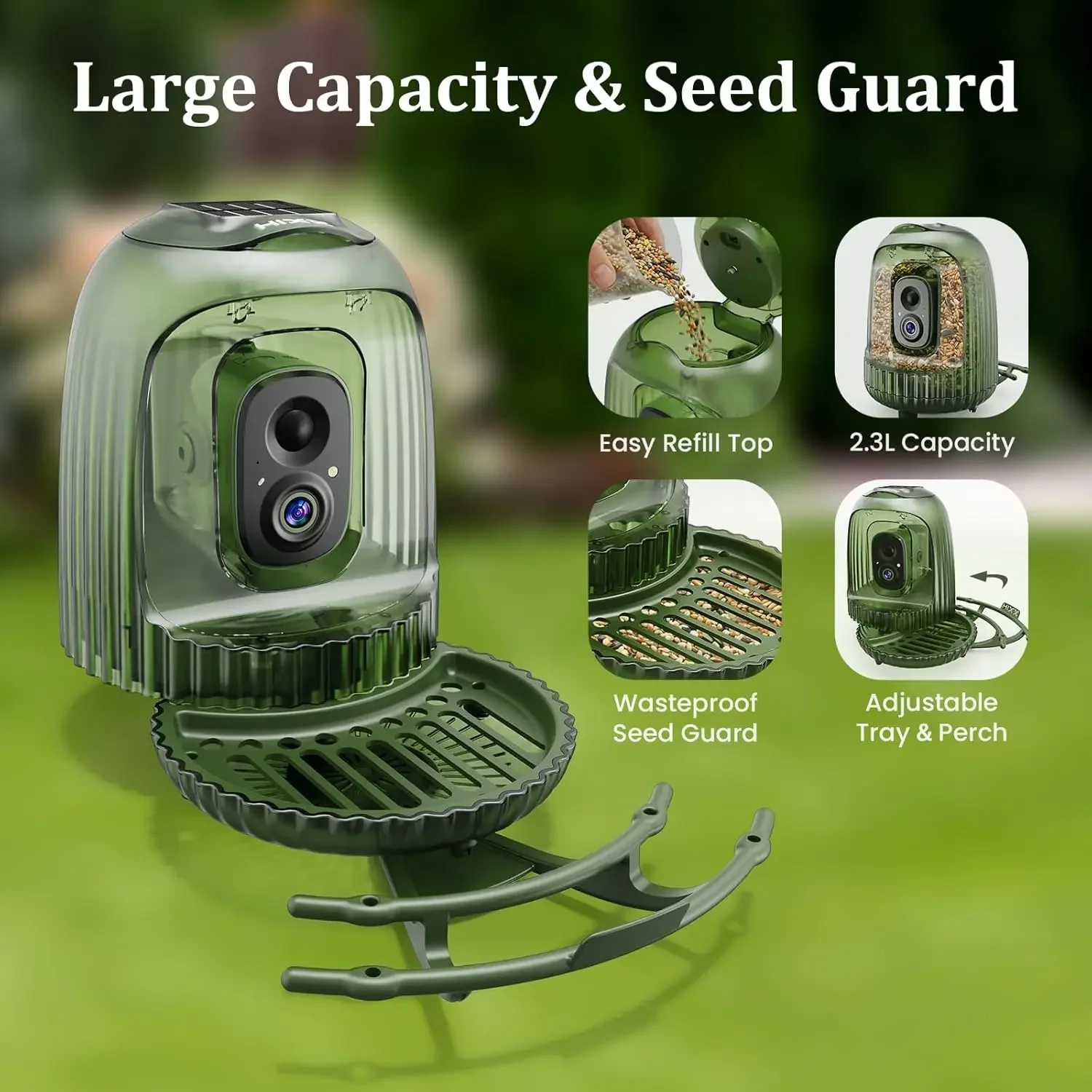 Pengumpan Burung Pintar dengan - Smart Bird Feeder Camera ulasan dan harga