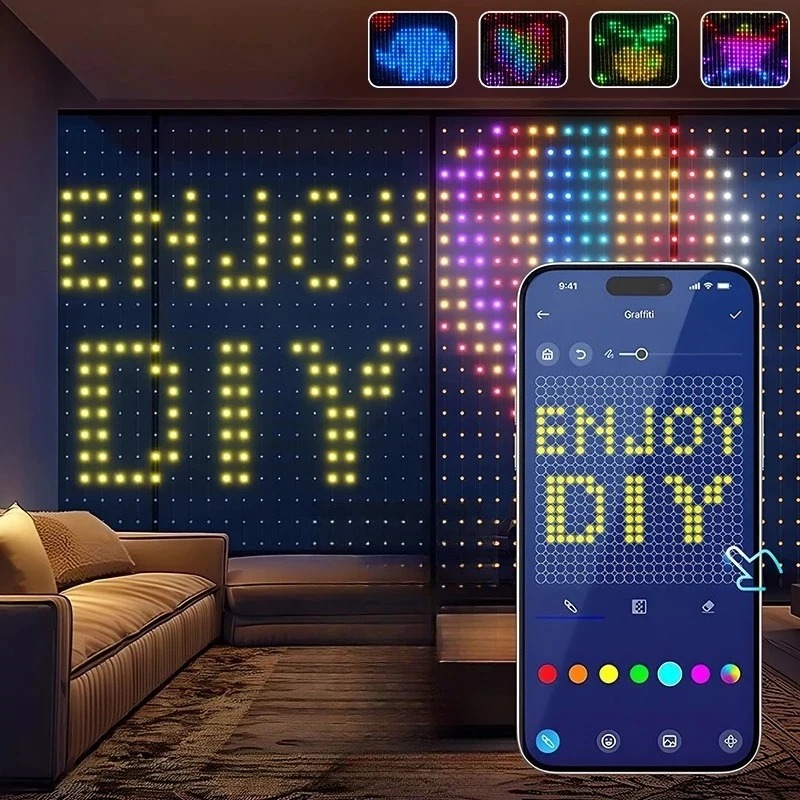 Lampu Hias Gantung Tirai 400-8 - Smart Garden Led Lights ulasan dan harga