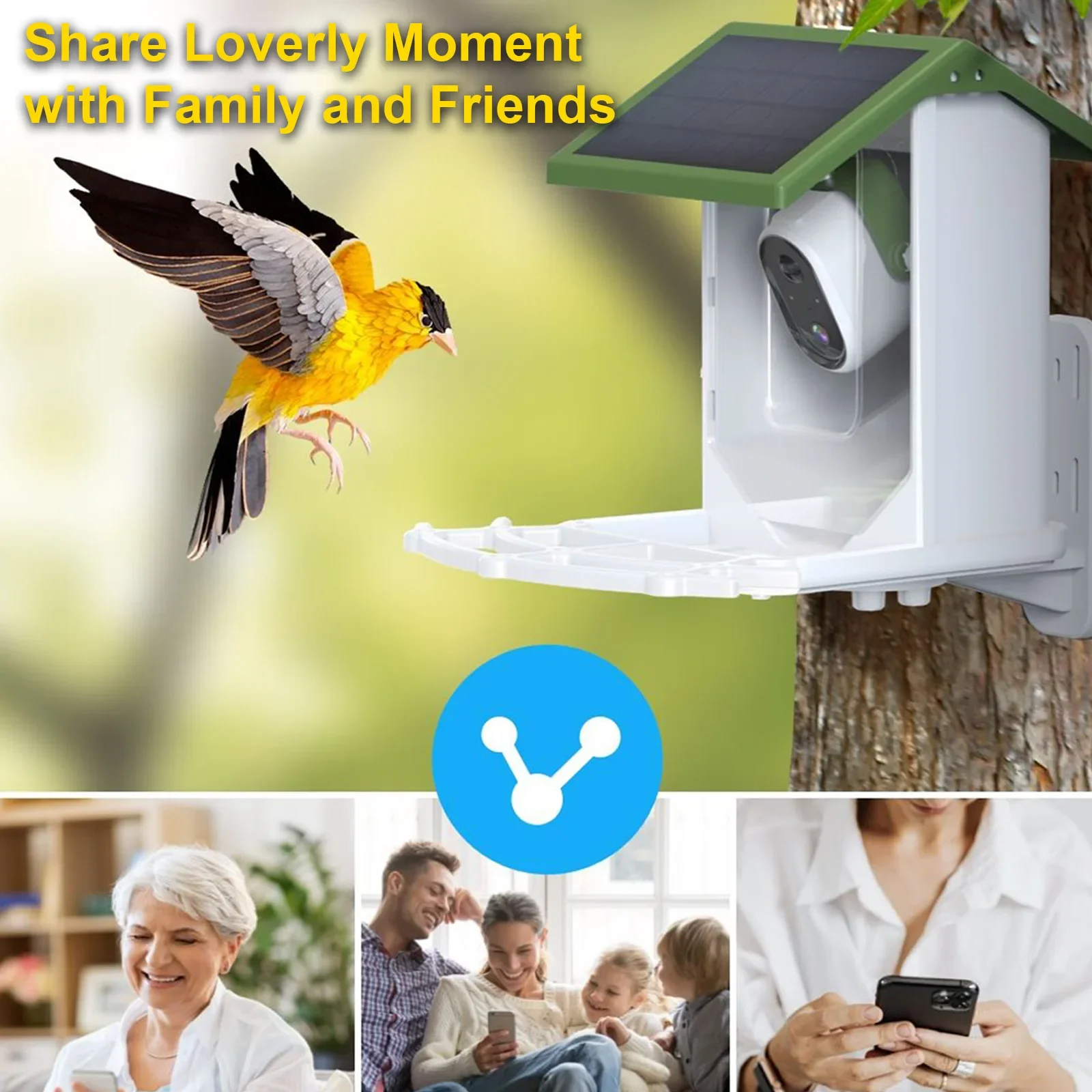 Pengumpan burung liar lintas b - Smart Bird Feeder Camera ulasan dan harga